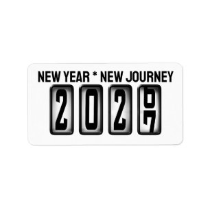 2027 Odometer New Years Label