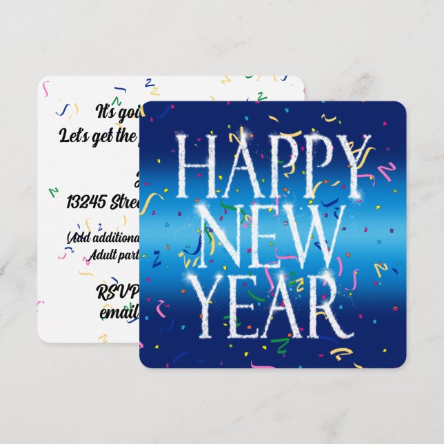 2027 Odometer New Years Party Invitation (Front/Back)