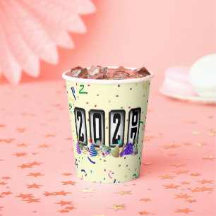 2027 Odometer New Years Party Paper Cups