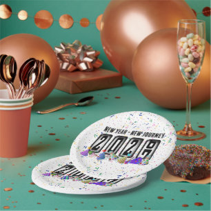 2027 Odometer New Years Party Paper Plate