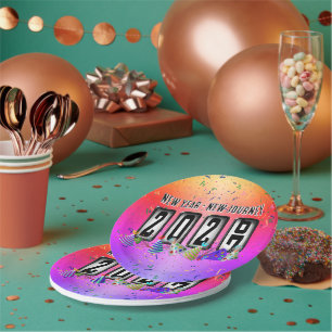 2027 Odometer New Years Party Paper Plate