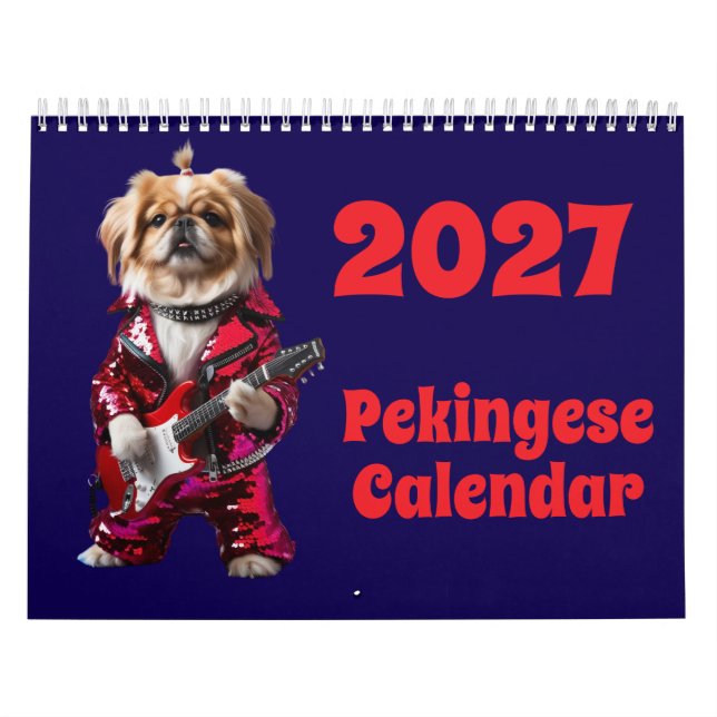 2027 Pekingese Dog Calendar (Cover)