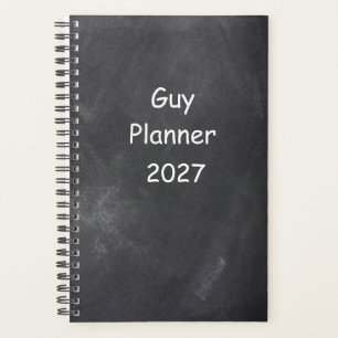 2027 Planner For Men Guy Planner Chalkboard Style