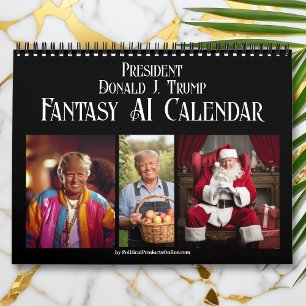 2027 President Donald J Trump AI Fantasy Photo Calendar