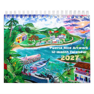 2027 Puerto Rico Art  Calendar