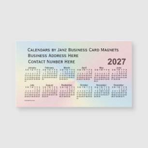 2027 Rainbow Cloud Calendar by Janz Magnet