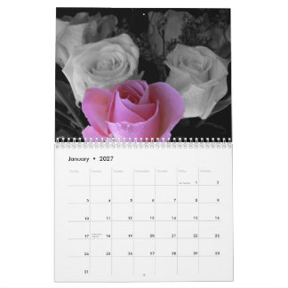 2027 Rose Calender Calendar