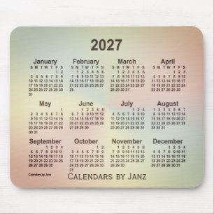 2027 San Telmo Rainbow Calendar by Janz Mouse Pad