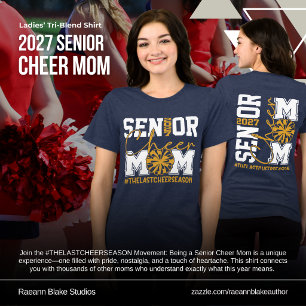 2027 Senior Cheer Mum Tri-Blend Shirt
