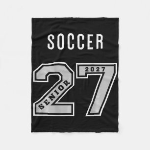 2027 Senior Soccer (on Ck) Team Gift - 27 Seniors Fleece Blanket