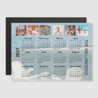 2027 Six Photos Beach Calendar Magnet