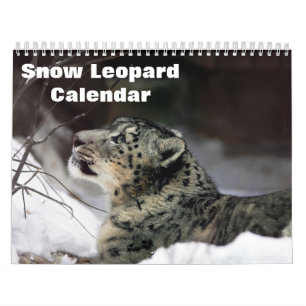 2027 Snow leopard Calendar