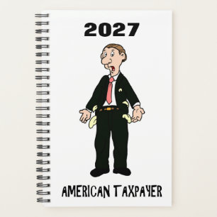 2027 Tax Planner IRS Joke Taxday Humour Funny Brok