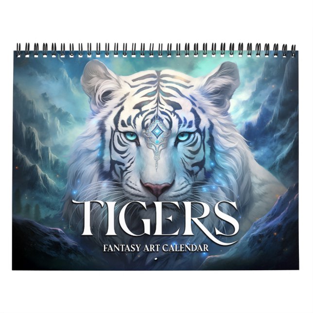 2027 Tigers Fantasy Art Calendar (Cover)