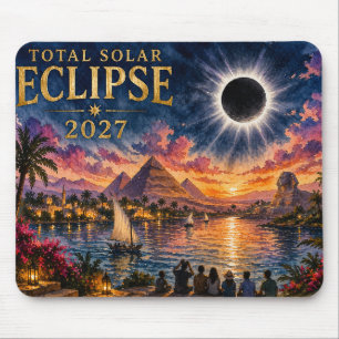 2027 Total Solar Eclipse Egypt Mouse Pad