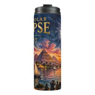2027 Total Solar Eclipse Egypt Thermal Tumbler