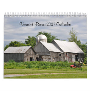 2027 Vermont Barns - Calendar