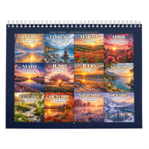 2027 wall calendar with landscapes and quotes