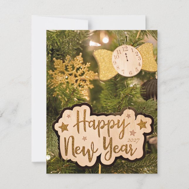 2027 with this rustic vint note card (Front)