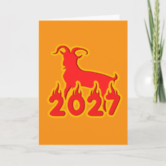 2027 Year Of The Fire Goat Card