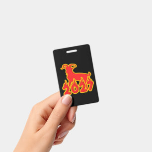 2027 Year Of The Fire Goat ID Badge