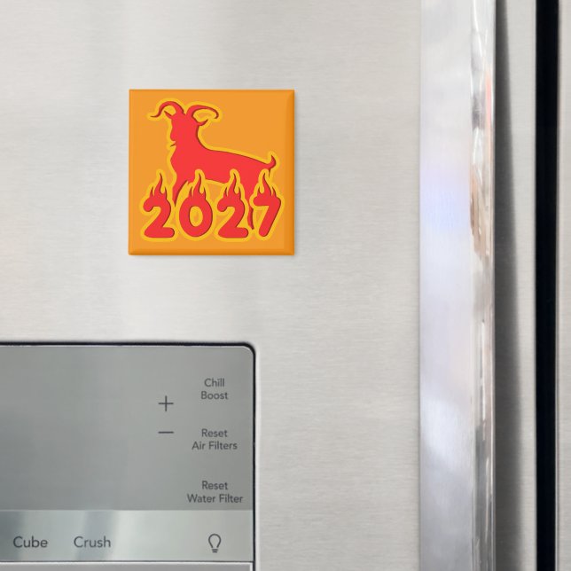 2027 Year Of The Fire Goat Magnet (In Situ (Fridge))