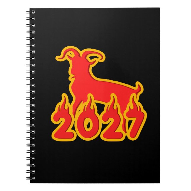 2027 Year Of The Fire Goat Notebook (Front)