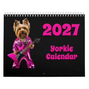 2027 Yorkie Dog Calendar