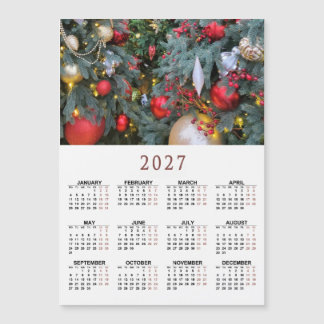 2027magnetic calendar with your Christmas photo