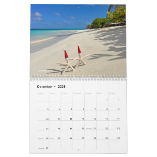 2028 Anguilla Beaches Calendar