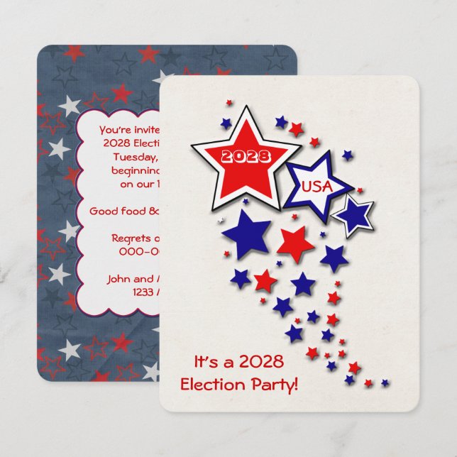 2028 Election Party Invitation (Front/Back)
