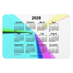 2028 Vanishing Point Calendar by Janz 4x6 Magnet