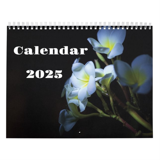 202y white flowers calendar (Cover)