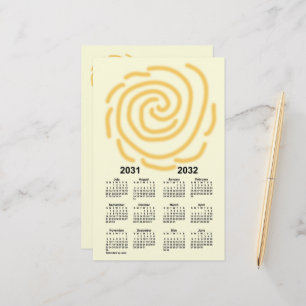 2031-2032 Sunny Days School Year Calendar by Janz Stationery