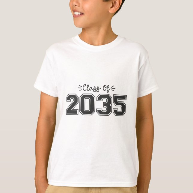 2035 seniors, Class of 2035 Graduation T-Shirt (Front)