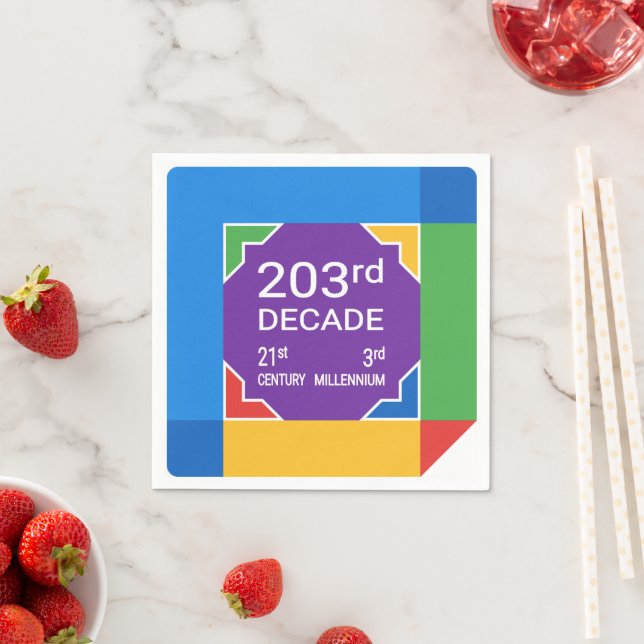 203rd Decade (New Year 2021—2030) Napkin (Insitu)