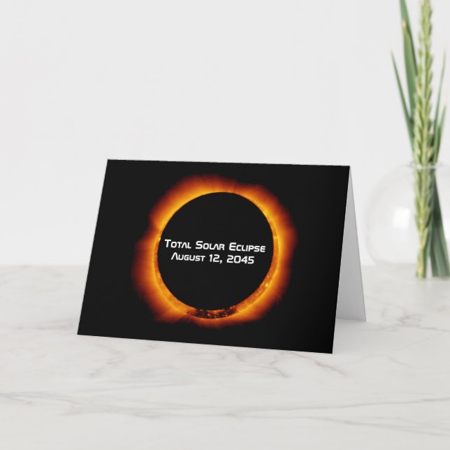 2045 Total Solar Eclipse Card (Front)