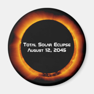 2045 Total Solar Eclipse Magnet