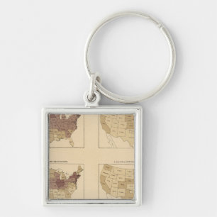 204 Manufactures/sq mile Key Ring
