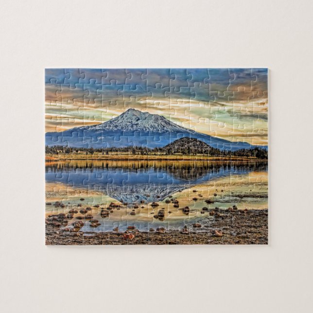 207 MOUNT SHASTA REFLECTED JIGSAW PUZZLE (Horizontal)