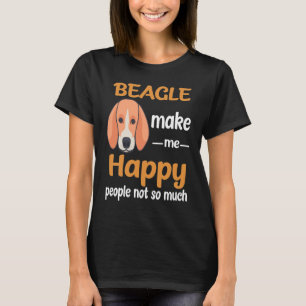 209 Beagle Make Me Happy T-Shirt
