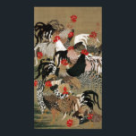 20. 群鶏図, 若冲 Flock of Roosters, Jakuchu Poster<br><div class="desc">Itō Jakuchū (1716 - 1800) was an Eccentric Japanese painter of the mid-Edo period. Though many of his paintings concern traditionally Japanese subjects, particularly chickens and other birds, his painting style and methods were heavily influenced by Western painting. Many of his otherwise traditional works display a great degree of experimentation with perspective, and with...</div>