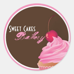 20 - 1.5"  Cup Cakes Bakery Sweet Treats Stickers