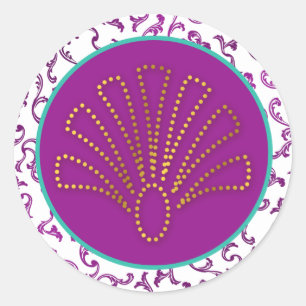 20 - 1.5" Envelope Seal Arabian Purple