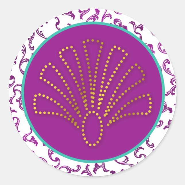 20 - 1.5" Envelope Seal Arabian Purple (Front)