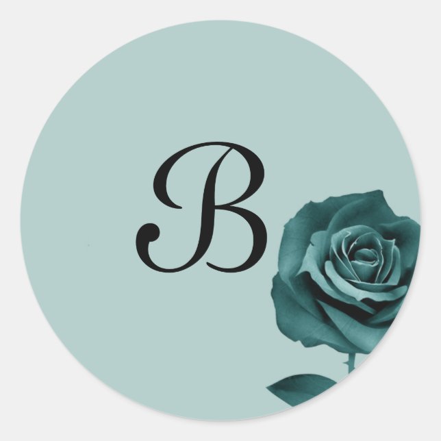 20 - 1.5 Envelope Seal Blue Rose (Front)