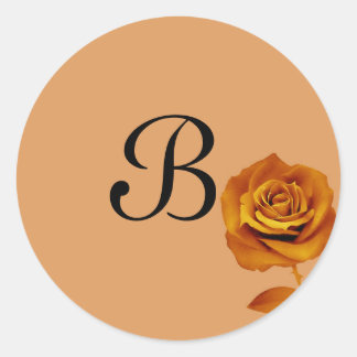 20 - 1.5 Envelope Seal Burnt Orange Rose