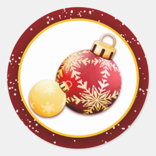 20 - 1.5" Envelope Seal Christmas Candle Night