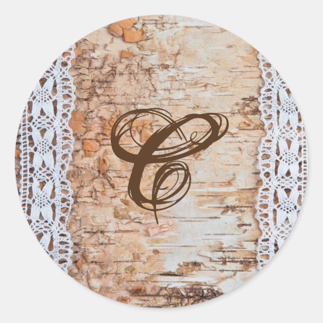 20 - 1.5  Envelope Seal country barn wood lace tri (Front)