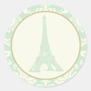 20 - 1.5" Envelope Seal Damask Paris